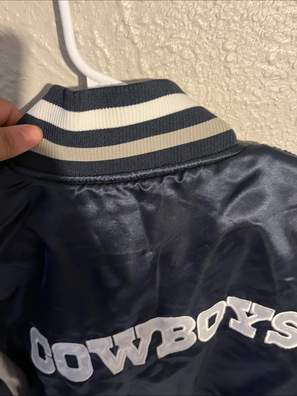 NFL Navy and White Kids Puffer Jacket with Star Logo